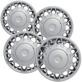 Cs-tny-frhc-1153-15sl-24h Fuel Rider Set Of 4 Hubcaps 15 Inch Silver Abs Wheel Covers For 1997 - 2005 Buick Century