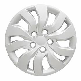 Frhc-8052-16sl Fuel Rider Brand New Set Of 4 Semi-universal 16 Inch Silver Screw-on Hubcaps With 10 Spoke