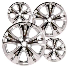 Frws-403006fl3a-18ch-5vs Fuel Rider Set Of 4 Chrome 18 Inch Impostor Wheel Skins For 17-20 Nissan Rogue Rim Covers