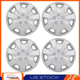 Gd17554201car Gdcarpartsin 16 Inch Set Of 4 Universal Wheel Covers Full Hub Caps For R16 Tires Snap-on