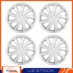 Gd17740501car Gdcarpartsin 17 Inch Set Of 4 Universal Hub Caps Full Wheel Covers Snap-on For R17 Tires