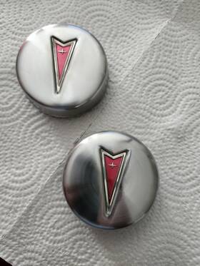 488953 General Motors Vintage Original 1970s Pontiac Rally Ii Wheel Center Hub Caps Oem