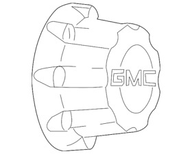 09595469 Genuine Gm Hub Cap With Bowtie Logo