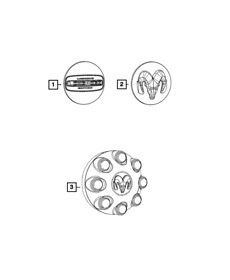 5rk12dd5aa Genuine Mopar Wheel Cap