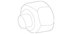 Paf001784 Genuine Porsche Wheel Hub Nut 911 Boxster Cayman