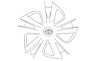 42602-47261 Genuine Toyota Wheel Cover