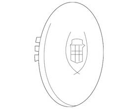 09594263 Gm Genuine Silver Spark Button Style Center Cap