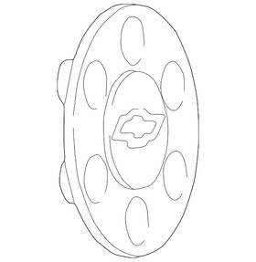 09594298 Gm Genuine Hub Cap 9594298