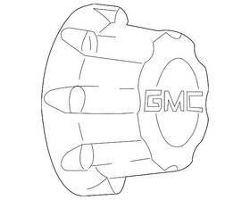 09597162 Gm Genuine Center Cap With Gmc Logo