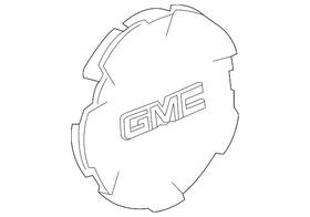 09597570 Gm Genuine Button Style Center Cap With Gmc Logo