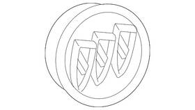 09597714 Gm Genuine Button Style Center Cap With Tri-shield Logo