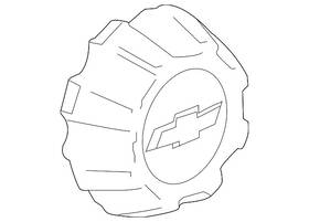 09597789 Gm Genuine Button Style Center Cap With Bowtie Logo