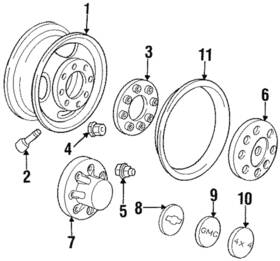 15551466 Gm Genuine Hub Cap