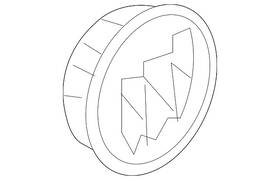 19260342 Gm Genuine Wheel Center Caps Chrome W /logo