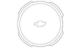 19317321 Gm Genuine Button Style Center Cap With Bowtie Logo