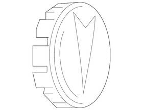 20835338 Gm Genuine Button Style Center Cap With Pontiac Logo