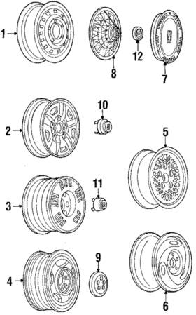 22542917 Gm Genuine Hub Cap