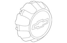 23378307 Gm Genuine Front And Rear Wheel Trim Cap