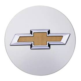 42420999 Gm Genuine Wheel Center Cap Brushed W /gold Bow-tie