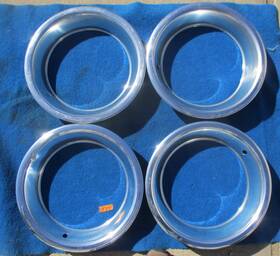 6599453 Gm 1967 1982 Chevy Pontiac Buick Oldsmobile 15 Inch Wheel Trim Rings 2 1/2 Set Of 4