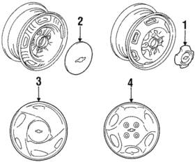 94859100 Gm Genuine Center Cap