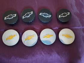 20997899 Gm Genuine Parts Wheel Cap-lt Fwd Chevy Traverse 2 Sets Silver And Black