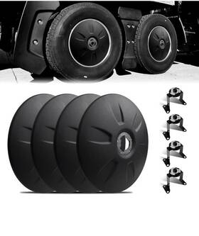 Fr-105 Grandroad Auto 22.5 Inch Aero Wheel Covers For Semi Trucks Twist And Lock 4 Pcs Free Shipping