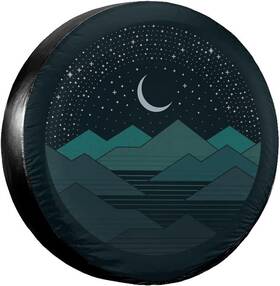 Han-d05 Hangwwzq Spare Tire Cover Between The 17 Inch Mountains And Stars