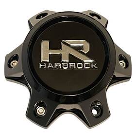 H552b-sg Hardrock Offroad Gloss Black Wheel Rim Center Cap - 6 Lug H551b-b