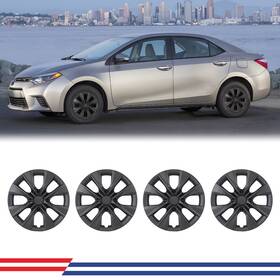 Wj-5094g Hawkley 4pcs 15 Inch Wheel Covers Full Rim Snap On Hubcaps For Toyota Corolla 2009-2019 R15