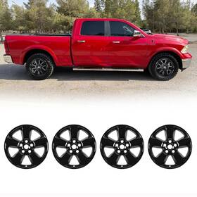 Wj-5150-20 Hawkley 4pcs 20 Inch Wheel Skins Hubcaps Covers For 2013-18 Dodge Ram 1500 Truck Steel Rim