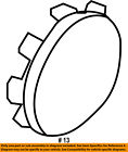 Hc3z1130b Ford Oem Super Duty Wheel Center Cap