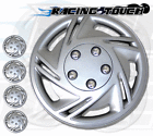 Hcp-14s602 Unbranded Metallic Silver Set Inches Hubcaps Hub Cap Wheel Cover