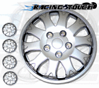 Hcp-14s719 Unbranded Metallic Silver Set Inches Hubcaps Hub Cap Wheel Cover