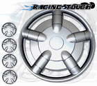 Hcp-15s021 Generic Metallic Silver Set Inches Hubcaps Hub Cap Wheel Cover