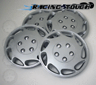 Hcp-15s807 Unbranded Wheel Cover Replacement Hubcaps Inch Metallic Silver Hub Cap