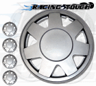 Hcp-15s928 Unbranded Set Inches Metallic Silver Hubcaps Wheel Cover Rim Skin