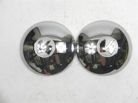 214420 Henry J Vintage Pair New Nos 1951-1952-1953-1954 Small Chrome Hub Caps #214420