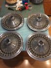 Hol363 Chrysler Set Genuine Cordoba Dodge Charger Wire Spoke Hubcaps Wheel