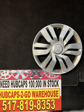 T5p-ao1 Honda 44733 55098 2015-2021 Fit 15 Inch Used One Hub Cap Oem Take Off Wheel Cover6 Double Spoke