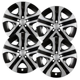 61179ams-4 Hubcaps.com 17 Inch Silver And Black For 2013-2018 Toyota Rav4 Set Of 4