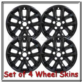 Jp7993blk Hubcapzone.com Set Of 4 Black 17 Inch 2023-2024 Jeep Wrangler Wheel Skins Hubcaps Covers