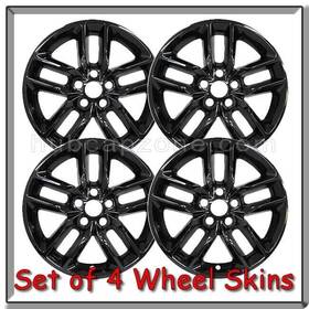 Dod484blk Hubcapzone 2022-2023 20 Inch Dodge Durango Black Wheel Skins Hubcaps Covers Set 4