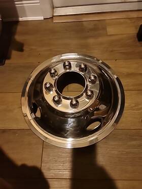 Snf008fu Hubcapzone One 16in Single Front Ford F350 Motorhome Chrome Wheel Simulator 1985-2018 E350
