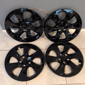 Wc61186-17gb Hubstar 4 Fit Toyota Rav4 Xle 2019-2025 Black 17 Inch Wheel Skins Hub Caps Rim Skin Covers