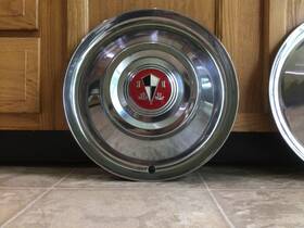 Hn55wc Hudson 1 Used Oem 1955 Hornet And Wasp 15 Inch Hubcap Wheel Cover