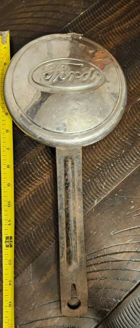 40-074 Hurd Lock. Co Vintage 1930s Ford Script Accessory Locking Spare Tire Bracket Part #