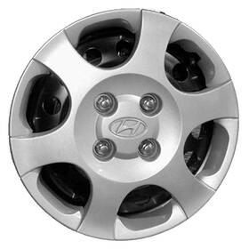 55549 Hyundai 196743141947 Reconditioned Factory Oem Wheel Cover 15 In Med Silver Sparkle