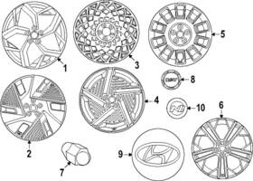 Hyundai 52960-gi200 Genuine Center Cap