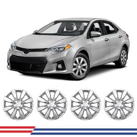 Wj-5110-c-16 I1morot 4x 16 Inch Wheel Covers Hup Caps Silver For 2009-2024 Toyota Corolla R16 Steel